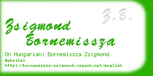 zsigmond bornemissza business card